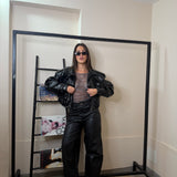 Pantalone ecopelle strong