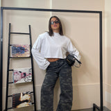 Jeans mimetico grigio