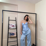 Pantalone satin