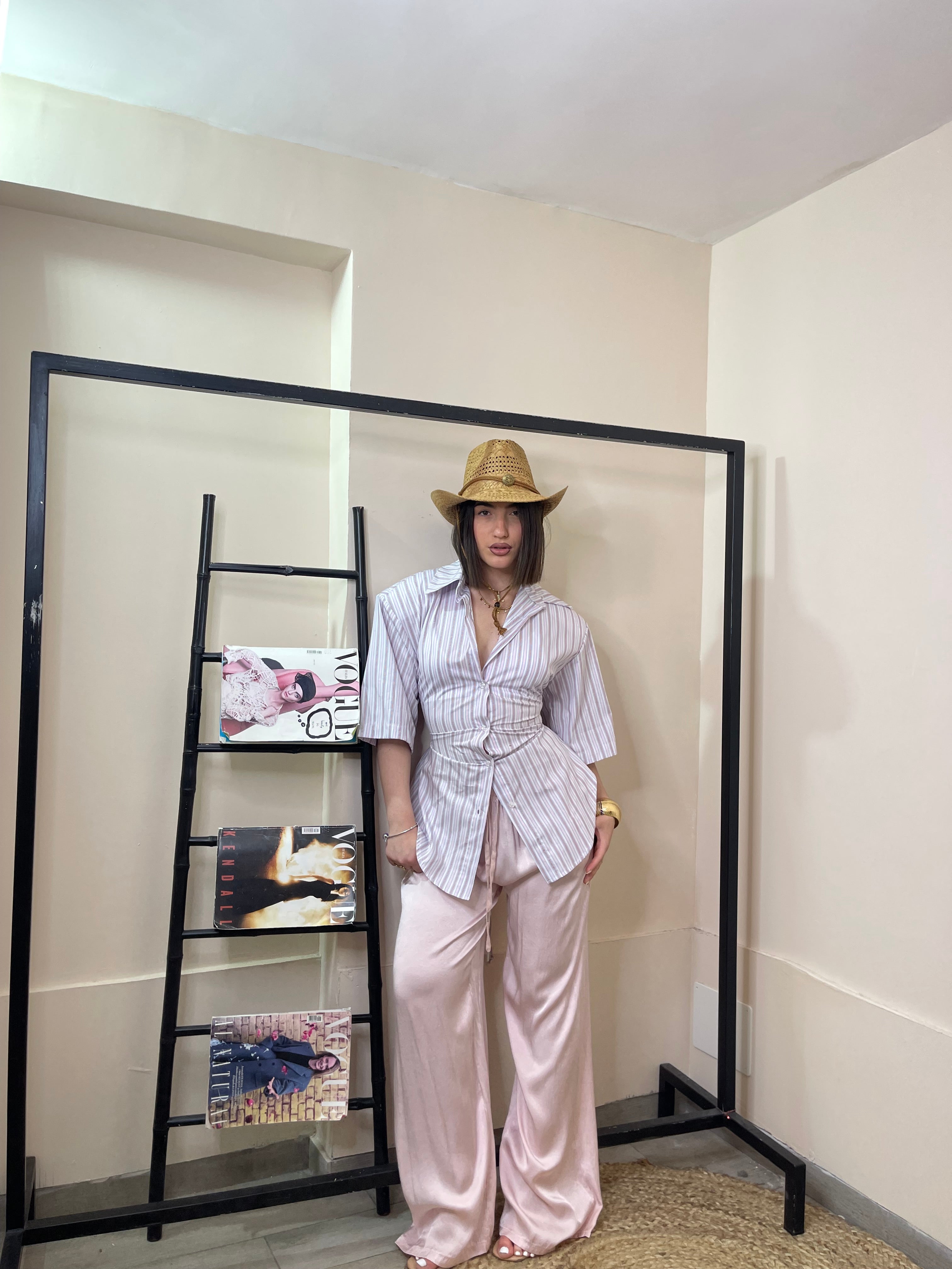 Pantalone satin