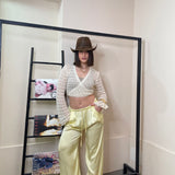 Pantalone satin