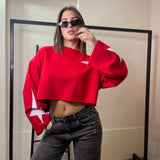 Felpa crop hollywood