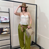 Pantalone satin