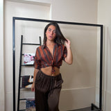 camicia righe velata