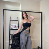 Top longuette crochet
