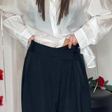 Pantalone doppio bottone trasve