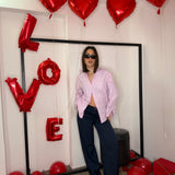 Camicia rosa riservata