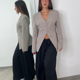 Giacca bustino giuly fango