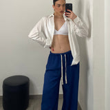 Pantalaccio lino blu navy