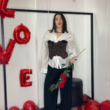 Pantalone doppio bottone trasve