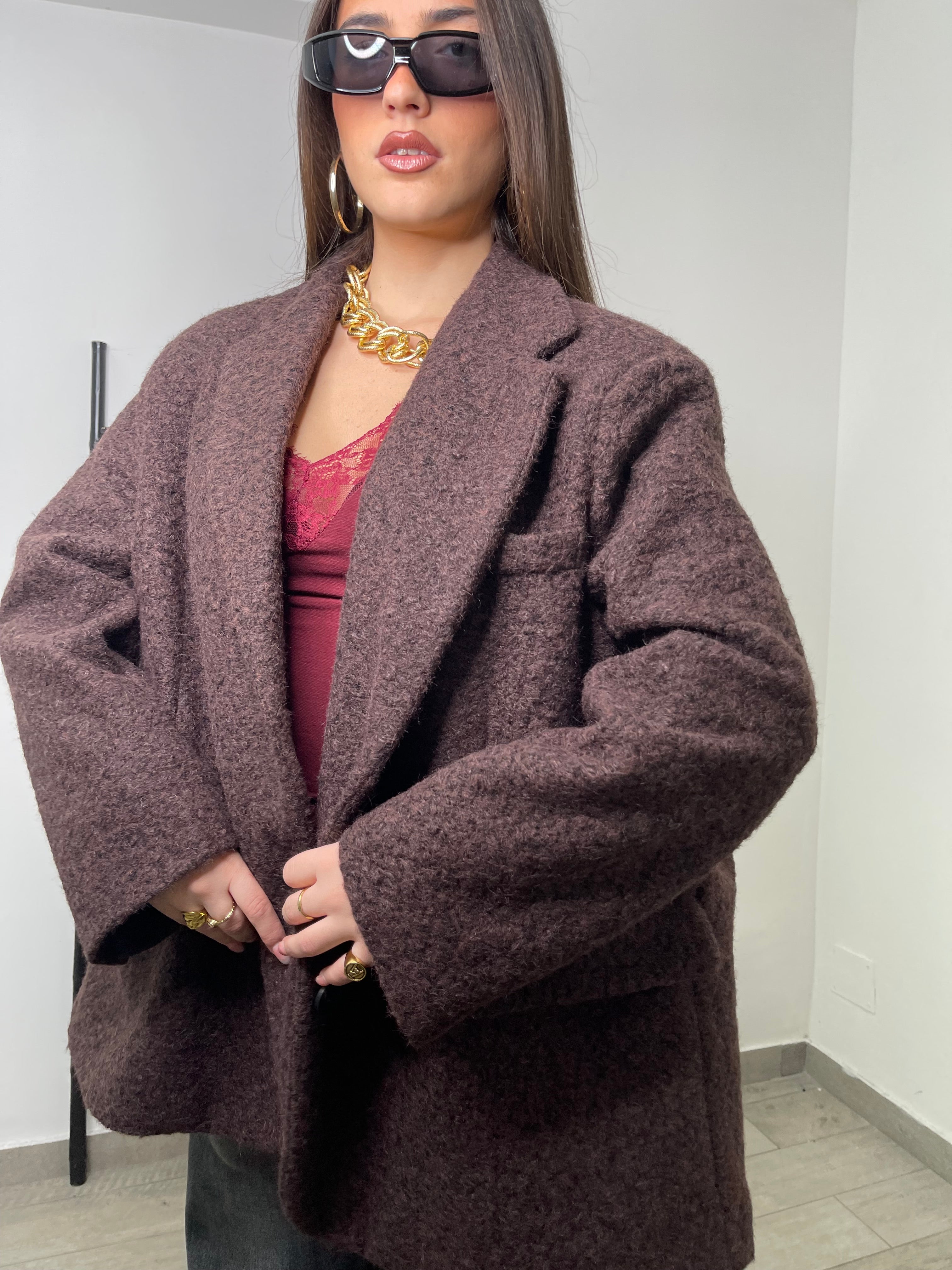 Giacca cappotto lama