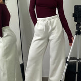 PANTALONE USA BIANCO