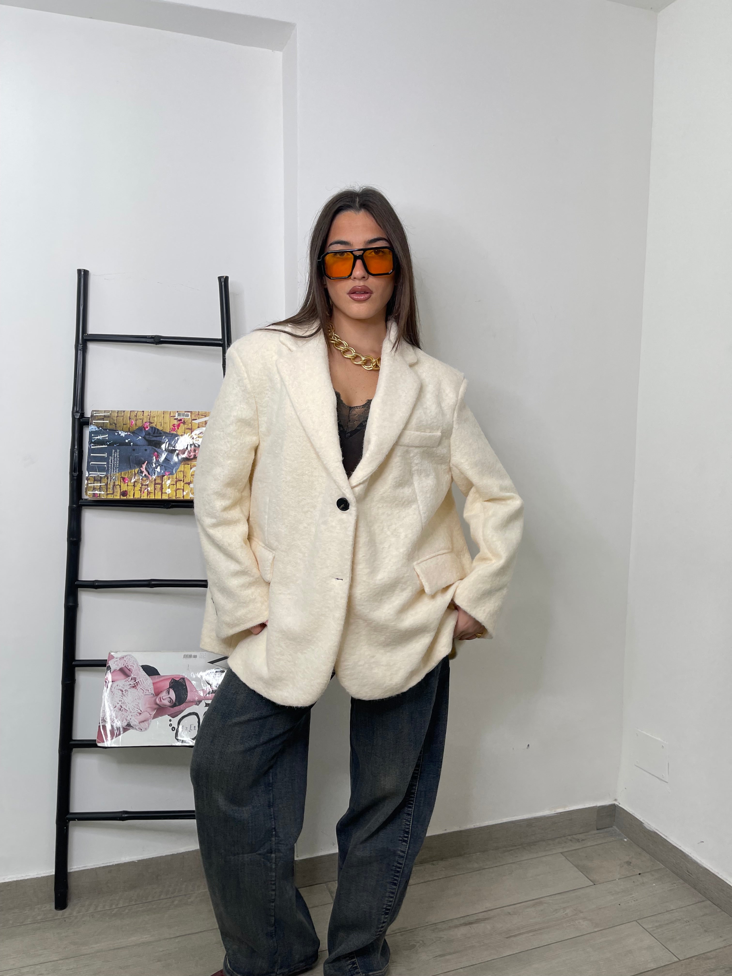 Giacca cappotto lama