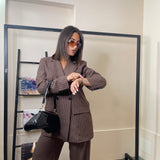 Tailleur office gessato
