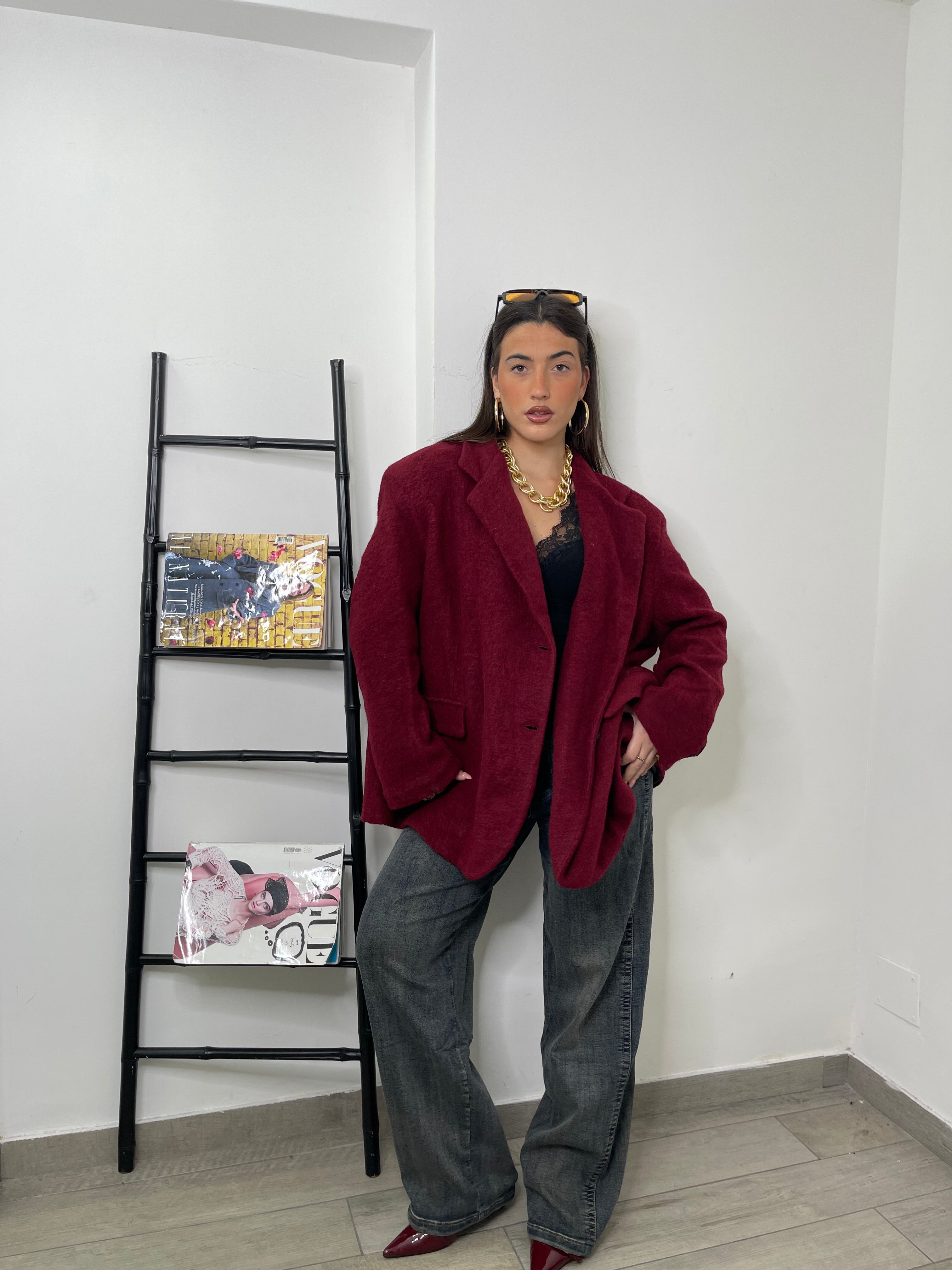 Giacca cappotto lama