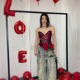 Corpetto bridgerton tre colori