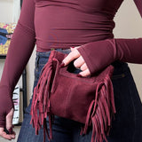 Bag camoscio piccola due colori