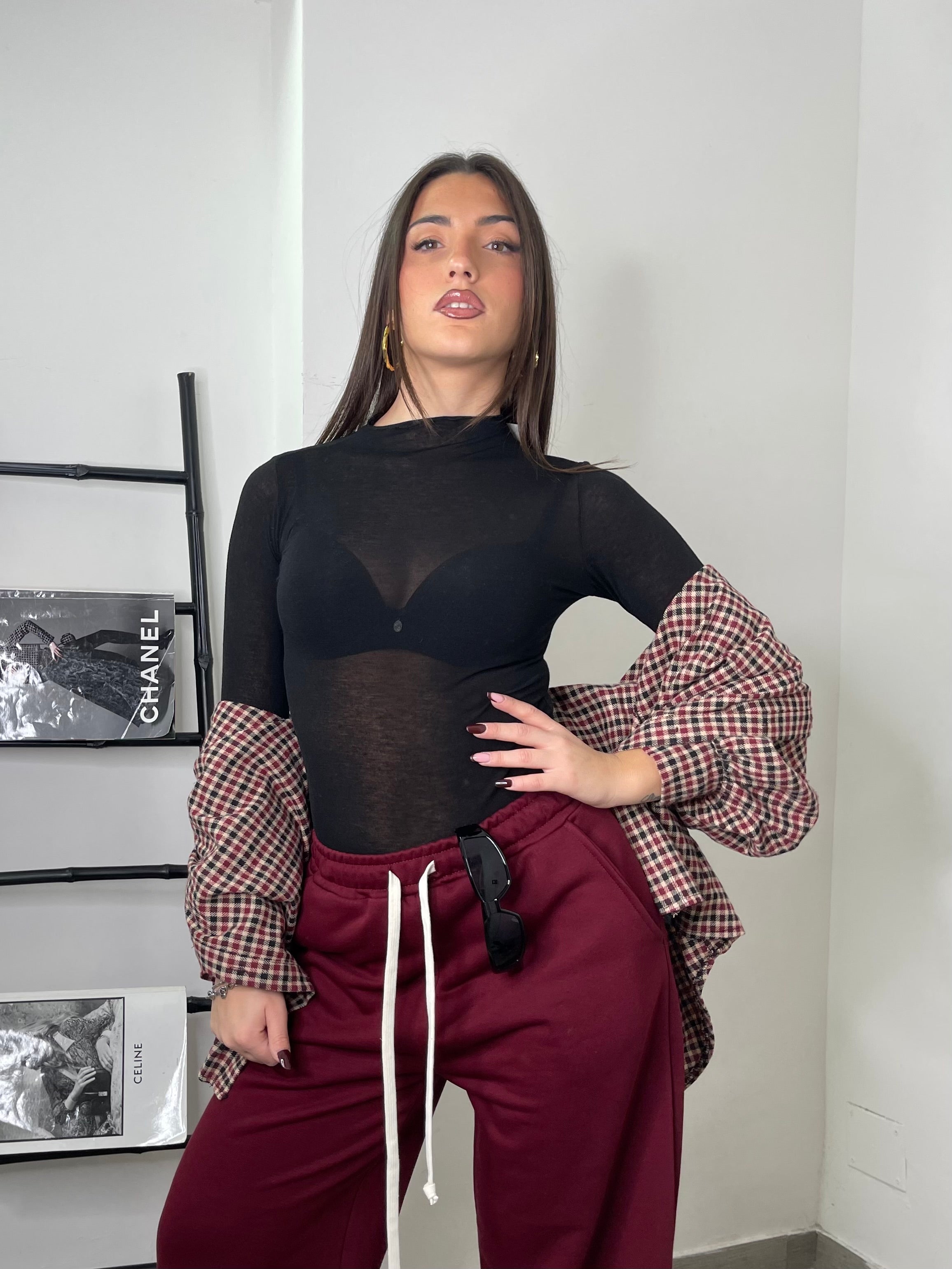 Maglia cashmere mezzo collo