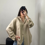 Camicia lino beige