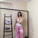 Pantalone satin