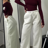 PANTALONE USA BIANCO