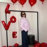 Camicia rosa riservata