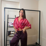 camicia righe velata