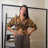 camicia righe velata