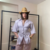 Camicia stringhe