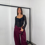 Maglia macramè black