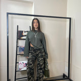 Jeans mimetico wide leg